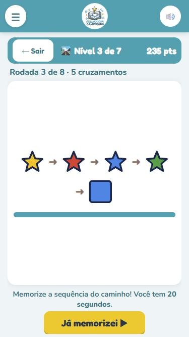 Sequência de formas para memorizar